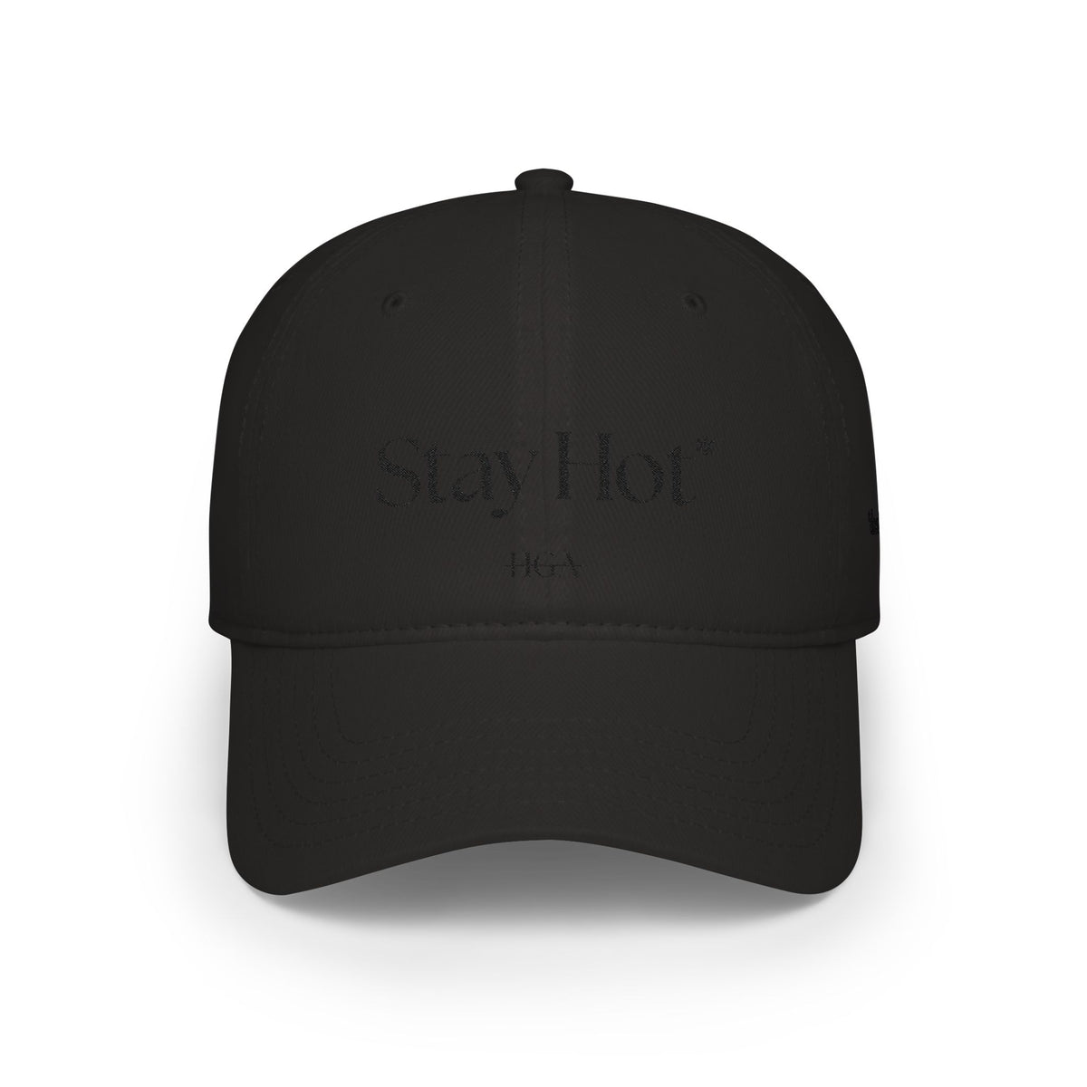 Stay Hot* | *don’t be ugly | black with black embroidery | Dad Hat